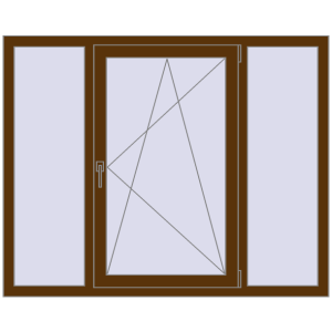 Купити Вікна 1500x1200 мм REHAU Euro 60 WALNUT з двох сторін