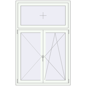 Купити Вікна 1100x1700 мм REHAU Brillant-Design Білий (RAL 9016) з двох сторін