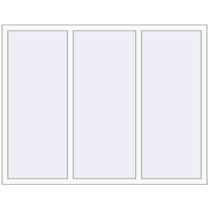 Металопластикове вікно 1800x1400 мм Тристулкове (комплектація: За замовчуванням). Вид зсередини Купити Вікна 1800x1400 мм REHAU Euro 70 Білий (RAL 9016) з двох сторін