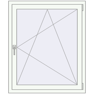 Купити Вікна 860x1100 мм REHAU Euro 60 Білий (RAL 9016) з двох сторін