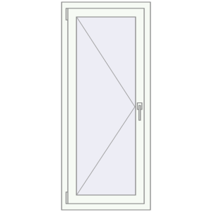 Купити Вікна 600x1400 мм REHAU Euro 60 Білий (RAL 9016) з двох сторін