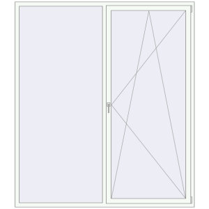 Купити Вікна 2100x2400 мм REHAU Euro 70 Білий (RAL 9016) з двох сторін