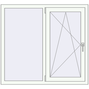 Купити Вікна 1200x1100 мм REHAU Euro 60 Білий (RAL 9016) з двох сторін