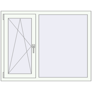 Купити Вікна 1250x970 мм REHAU SYNEGO MD Білий (RAL 9016) з двох сторін
