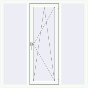 Купити Вікна 1400x1400 мм REHAU Euro 70 Білий (RAL 9016) з двох сторін