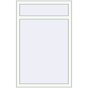 Купити Вікна 835x1300 мм REHAU Brillant-Design Білий (RAL 9016) з двох сторін