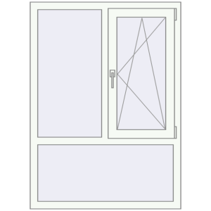 Купити Вікна 1000x1370 мм REHAU Euro 70 Білий (RAL 9016) з двох сторін