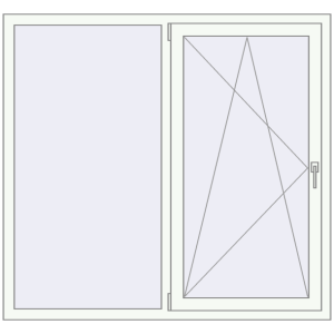 Купити Вікна 1500x1400 мм REHAU Euro 60 Білий (RAL 9016) з двох сторін