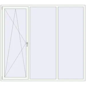 Купити Вікна 2290x2060 мм REHAU Euro 60 Білий (RAL 9016) з двох сторін