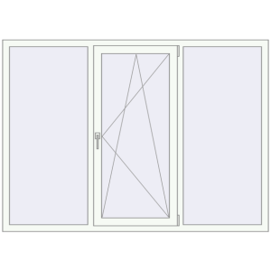 Купити Вікна 1940x1400 мм REHAU Euro 60 Білий (RAL 9016) з двох сторін