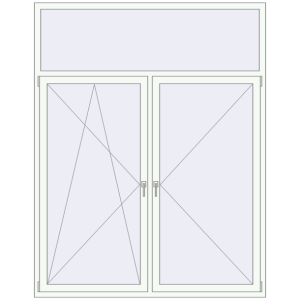 Купити Вікна 1810x2300 мм REHAU Euro 60 Білий (RAL 9016) з двох сторін