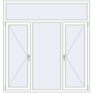 Купити Вікна 1700x1800 мм REHAU Brillant-Design Білий (RAL 9016) з двох сторін