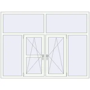 Купити Вікна 2000x1500 мм Altest Pony 375 RAL 9016 Traffic white з двох сторін