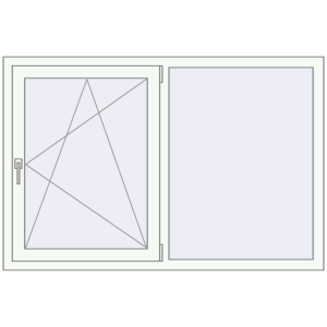 Купити Вікна 1500x1000 мм REHAU Euro 60 Білий (RAL 9016) з двох сторін