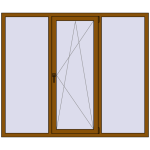 Купити Вікна 1900x1600 мм REHAU Euro 60 GOLDEN OAK з двох сторін