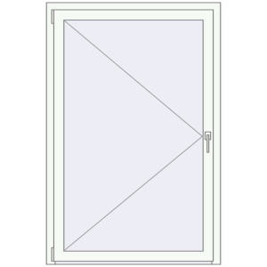 Купити Вікна 1000x1500 мм REHAU Euro 60 ANTHRACITE_GREY_STRUKTURAL ззовні