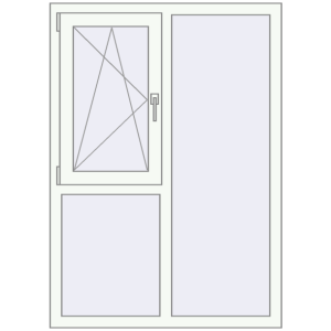 Купити Вікна 1000x1400 мм REHAU Euro 70 Білий (RAL 9016) з двох сторін