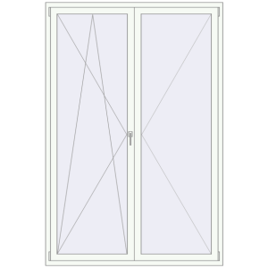 Купити Вікна 1550x2300 мм Altest Pony 375 RAL 9016 Traffic white з двох сторін