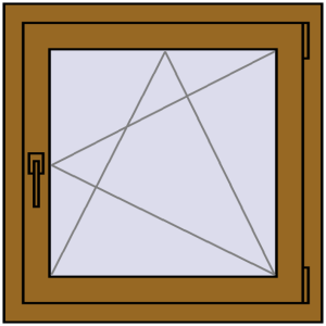 Купити Вікна 700x700 мм REHAU Brillant-Design LIGHT_OAK з двох сторін