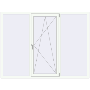 Купити Вікна 2000x1499 мм REHAU Euro 70 Білий (RAL 9016) з двох сторін