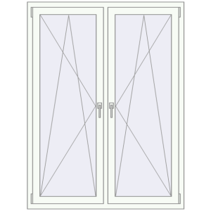 Купити Вікна 1330x1660 мм REHAU Brillant-Design Білий (RAL 9016) з двох сторін