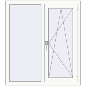 Купити Вікна 1010x1140 мм REHAU Euro 70 Білий (RAL 9016) з двох сторін