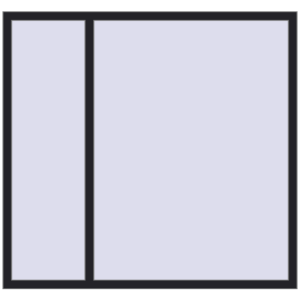 Купити Вікна 1700x1600 мм REHAU Euro 70 BLACK_ULTI-MATT з двох сторін