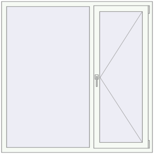 Купити Вікна 1500x1500 мм REHAU Euro 60