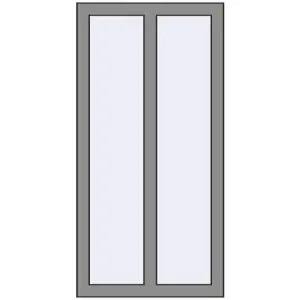 Купити Вікна 600x1200 мм Altest Pony 375 RAL 9007 Grey aluminium з двох сторін