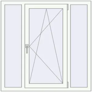 Купити Вікна 1200x1200 мм REHAU Brillant-Design Білий (RAL 9016) з двох сторін