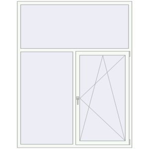 Купити Вікна 1710x2180 мм REHAU Euro 70 Білий (RAL 9016) з двох сторін
