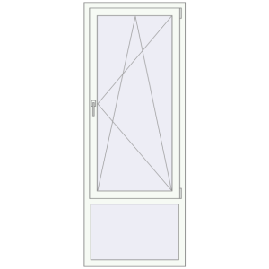 Купити Вікна 770x2010 мм REHAU Brillant-Design Білий (RAL 9016) з двох сторін