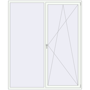 Купити Вікна 2000x2400 мм REHAU Euro 70 Білий (RAL 9016) з двох сторін