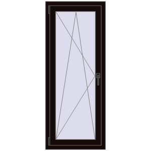 Купити Вікна 600x1480 мм REHAU Euro 60 BLACK_BROWN з двох сторін