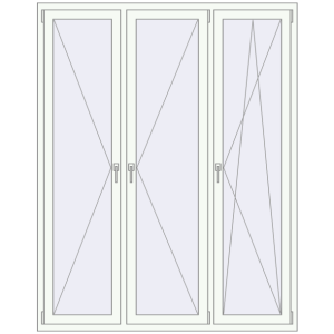 Купити Вікна 1620x2040 мм REHAU Euro 70 Білий (RAL 9016) з двох сторін