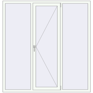 Купити Вікна 1730x1800 мм REHAU Euro 60 Білий (RAL 9016) з двох сторін