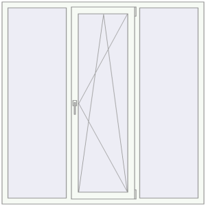 Купити Вікна 1710x1710 мм Altest Pony 375 RAL 9016 Traffic white з двох сторін