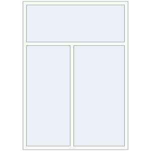 Купити Вікна 1490x2100 мм Altest Pony 375 RAL 9016 Traffic white з двох сторін