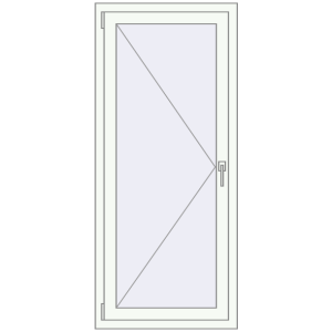 Купити Вікна 700x1600 мм REHAU Brillant-Design Білий (RAL 9016) з двох сторін