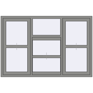 Купити Вікна 1800x1200 мм Altest Pony 375 RAL 9007 Grey aluminium з двох сторін