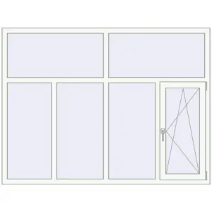 Купити Вікна 2000x1500 мм Altest Pony 375 RAL 9016 Traffic white з двох сторін
