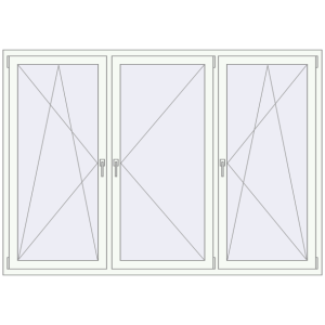 Купити Вікна 2180x1540 мм REHAU Euro 70 Білий (RAL 9016) з двох сторін