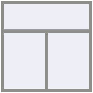 Купити Вікна 1500x1500 мм Altest Pony 375 RAL 9007 Grey aluminium з двох сторін