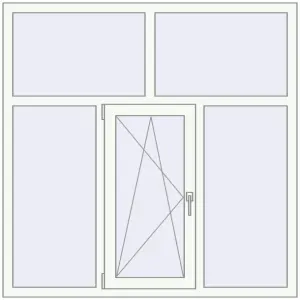 Купити Вікна 1500x1500 мм REHAU Brillant-Design Білий (RAL 9016) з двох сторін