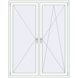 Купити Вікна 1400x1800 мм REHAU Brillant-Design Білий (RAL 9016) з двох сторін