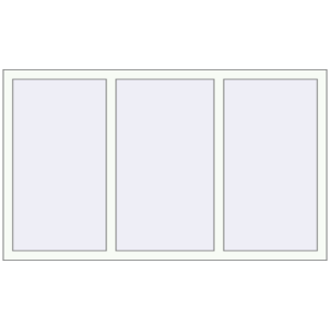 Металопластикове вікно 1700x1000 мм Тристулкове (комплектація: Базова). Вид зсередини Купити Вікна 1700x1000 мм REHAU Euro 70