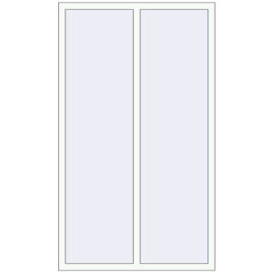 Купити Вікна 1150x1970 мм REHAU Euro 60 Білий (RAL 9016) з двох сторін