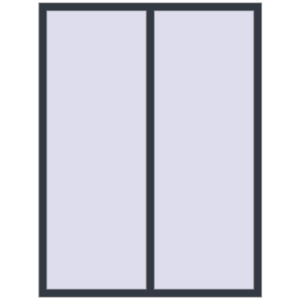 Купити Вікна 1400x1850 мм REHAU Euro 70 ANTHRACITE_GREY_STRUKTURAL з двох сторін