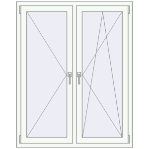 Купити Вікна 1150x1450 мм REHAU Euro 70 Білий (RAL 9016) з двох сторін
