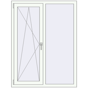Купити Вікна 1090x1440 мм REHAU Euro 70 Білий (RAL 9016) з двох сторін